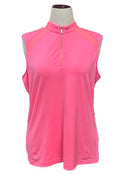Tail Activewear Bright Pink Sleeveless Golf Top Size XL MSP$90-1