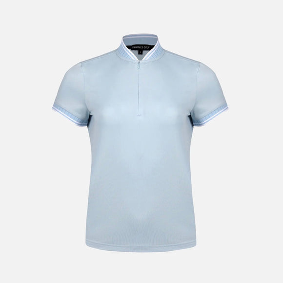 New Swannies Women's Short Sleeve Tara Polo - Sky