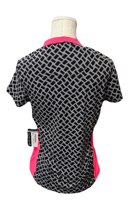 New Tail Black & White Mock Polo with Pink Size XS MSP$85 - 0