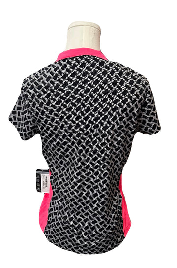 New Tail Black & White Mock Polo with Pink Size XS MSP$85 - 0