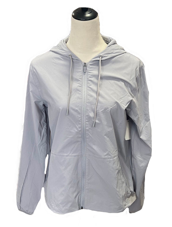 NEW Women's Hurley Light Weight Full-Zip Hooded Gray Jacket MSP$100
