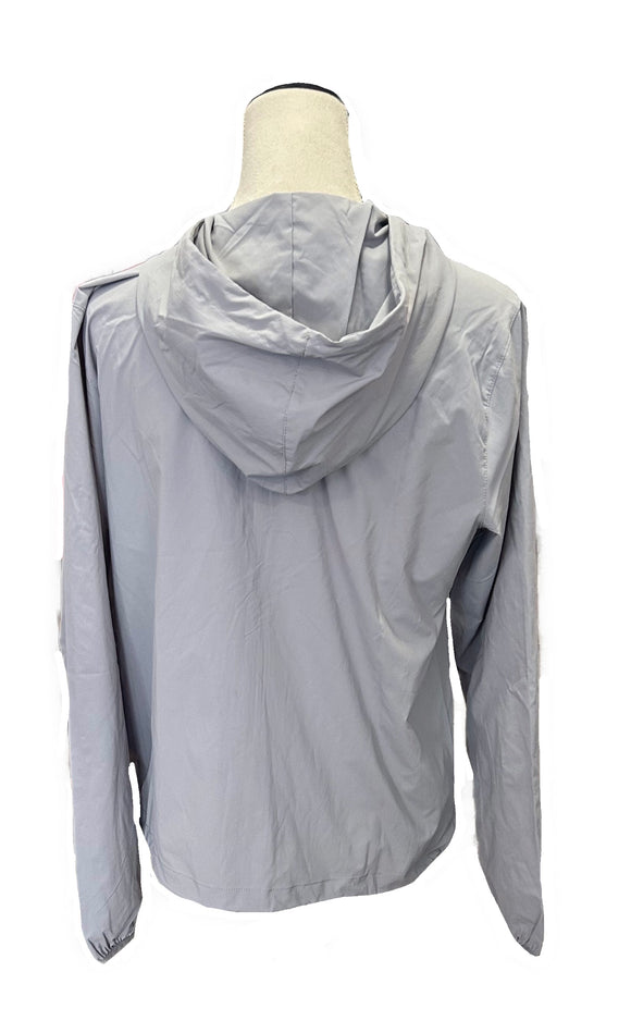 NEW Women's Hurley Light Weight Full-Zip Hooded Gray Jacket MSP$100