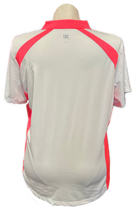 Tail White Label White Golf Top with Bright Coral Trim Size XXL - 0