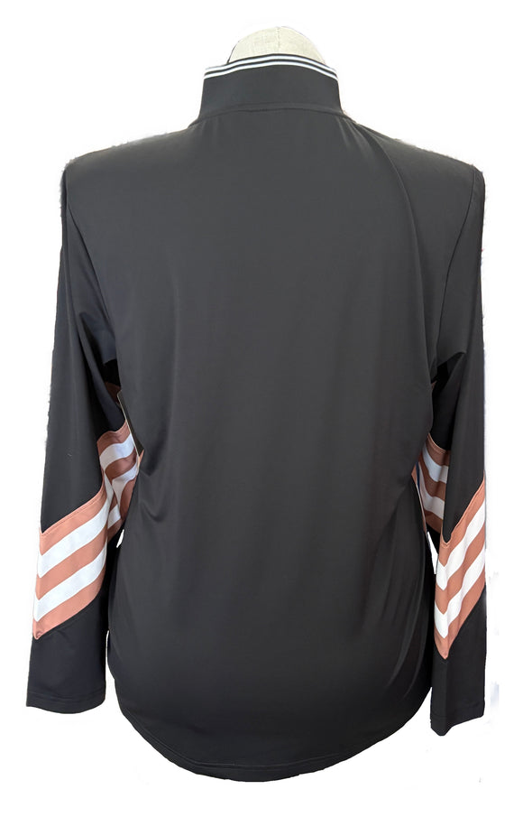New Daily Sports Women's Bari Black Chevron Golf Pullover MSP$138