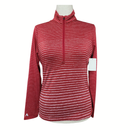Antigua Red & White Stripe 1/4 Zip Pullover Size M-1