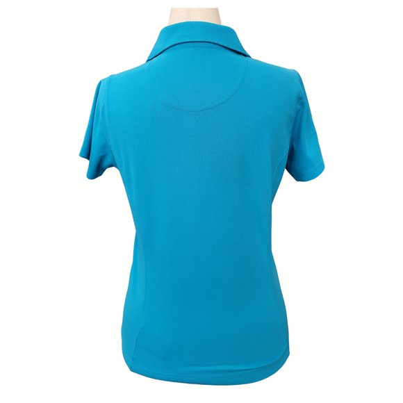 Pebble Beach Turquoises 1/4 Zip Performance Golf Polo Size M
