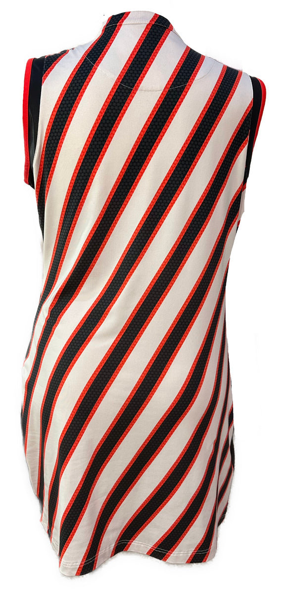 Tail Women's Red, White & Black Patterned Golf Dress Size XL