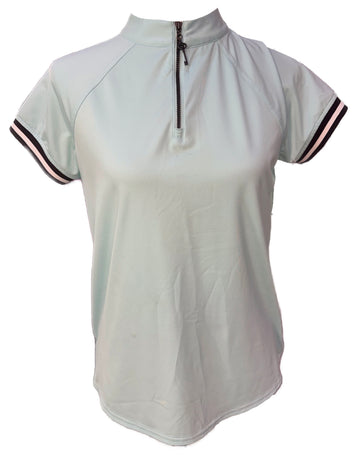 Belyn Key Women's Light Blue Short Sleeve Golf Top Size XS