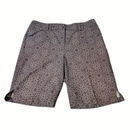 Callaway Warm Gray White Geometric Linework Print Short Size 14-1