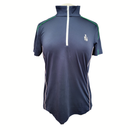 New Ralph Lauren RLX Navy Zip Mock Golf Top w/ Logo Size M MSP$135-1