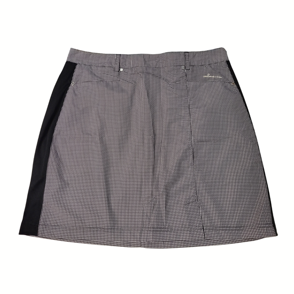 New Women's Abacus Crail Black Mini Houndstooth Golf Skort MSP$120