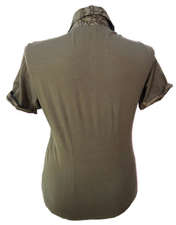 Bogner Army Green Shoert Sleeve Polo Size L MSP$180 - 0
