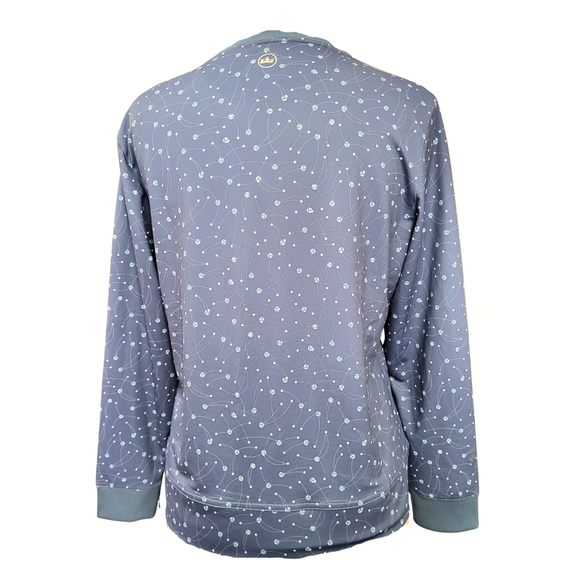 Peter Millar Blue Storm Birdie Crew Neck Top Size M