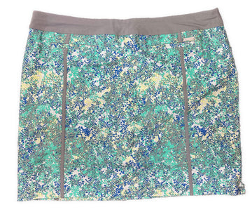Adidas Women's Green & Gray Print Golf Skort Size XL - 0