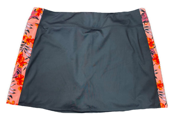 Tommy Bahama Women's Gray Golf Skort w/Floral Inserts Size XL