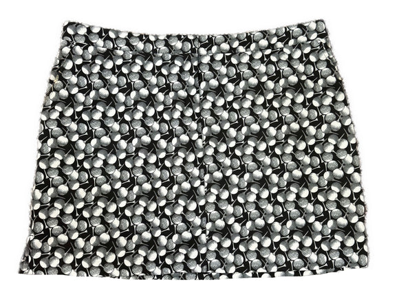 New Izod Women's Black Golf Ball Print Skort Size 18
