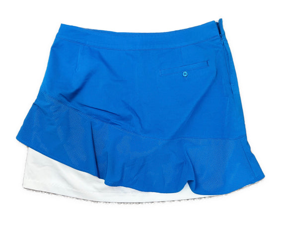 Lady Hagen Women's Blue Golf Skort w/White Accents Size 10