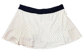 Tasc Women's White & Navy Polka Dot Short Skort Size M MSP$74