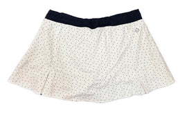 Tasc Women's White & Navy Polka Dot Short Skort Size M MSP$74 - 0