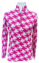 Ibkul Women's Pink & White Patterned Golf Pullover Size S MSP$105-1