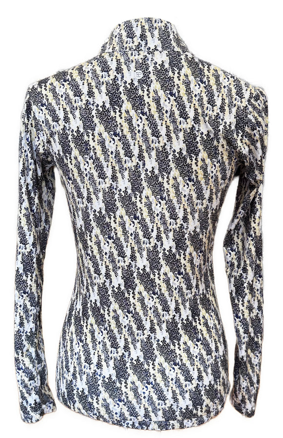 EP NY Mini Leopard Print Blue, Black & Yellow Sun Shirt Size XS