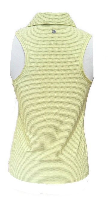 Calia Women's Renew Sleeveless Golf Polo - Lime Size S - 0