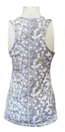 New Sofibella Gray Hexagon Tennis Tank Size S MSP$60-2