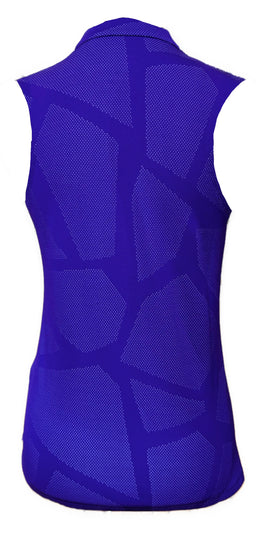 Nike Dri-Fit Standard Fit Violet Mesh Shape Sleeveless Golf Top Size S - 0
