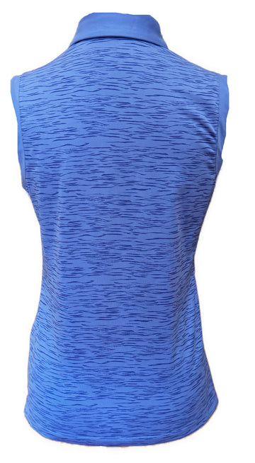 Dunning Golf Women's Purple Print Sleeveless Golf Polo Size S MSP$88 - 0