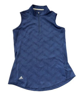 Adidas Women's Navy Glitter Dot Print Sleeveless Top Size S