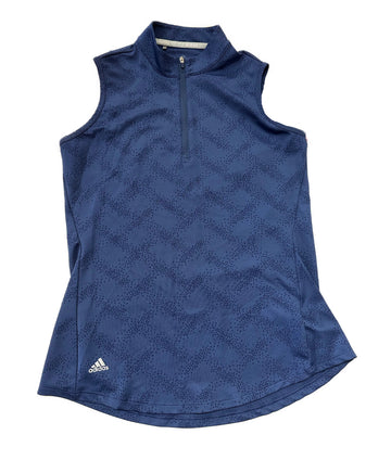 Adidas Women's Navy Glitter Dot Print Sleeveless Top Size S