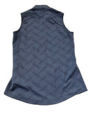 Adidas Women's Navy Glitter Dot Print Sleeveless Top Size S-2