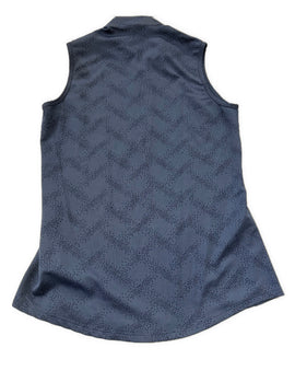 Adidas Women's Navy Glitter Dot Print Sleeveless Top Size S - 0