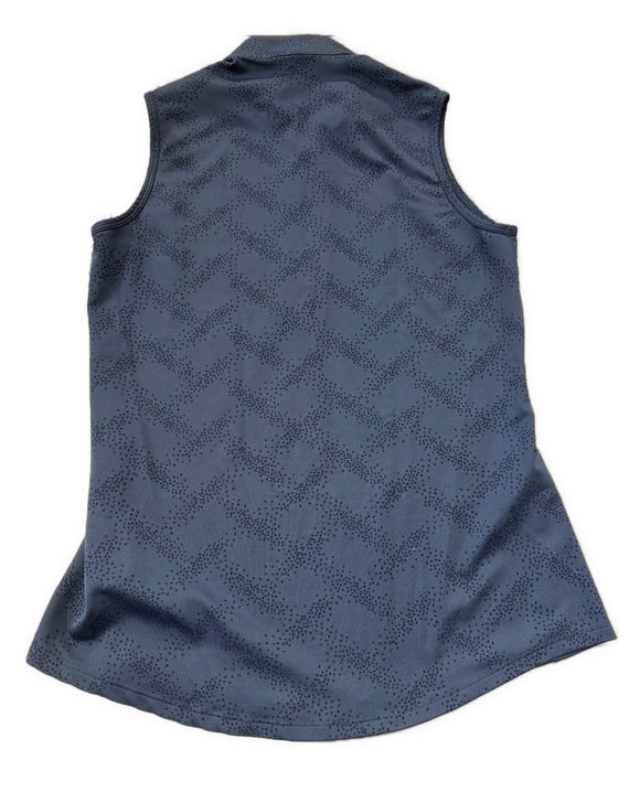 Adidas Women's Navy Glitter Dot Print Sleeveless Top Size S