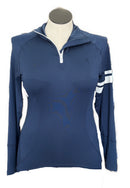 New Scratch Seventy Navy Shannon Long Sleeve Golf Top Size M MSP$89-1