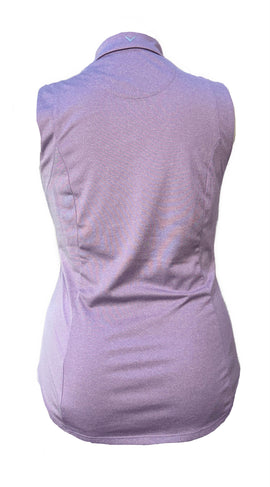 Callaway Lavender Heather Sleeveless Polo Size L - 0