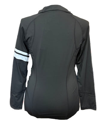 New Scratch Seventy Black Lindsay Long Sleeve Golf Top MSP$89 - 0