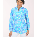 New Anthony's Brushstroke Hearts Cooling UPF50+ Mock Neck Sun Shirt Size XL-1