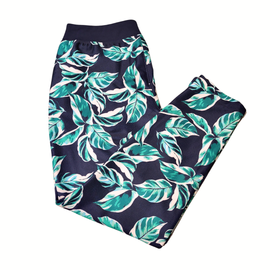 Tommy Bahama Everyday Active Teal & Navy Foliage Pants Size XL