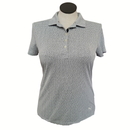 Puma Navy & White Micro-Dash Print Polo Size L-1