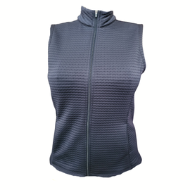 Lady Hagen Full Zip Navy Quilted Vest Size L