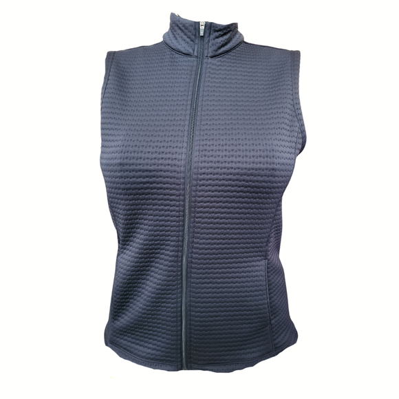 Lady Hagen Full Zip Navy Quilted Vest Size L