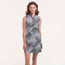 New EP NY Black & White Sleeveless Graduated Dot Argyle Golf Dress MSP$134-1