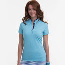 New EP NY Cap Sleeve Contrast Trim Golf Polo - Blue/Navy MSP$80-1