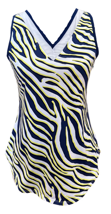 Tail Activewear Women's Zebra Safari Maya Tank Size M MSP$76 - 0