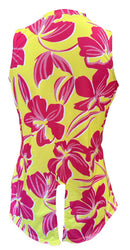 Tail Activewear Yellow & Pink Floral Tank Size M MSP$70-2
