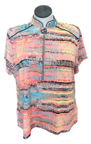 Jamie Sadock Women's Pink Patterned Short Sleeve Top Size XXL-1