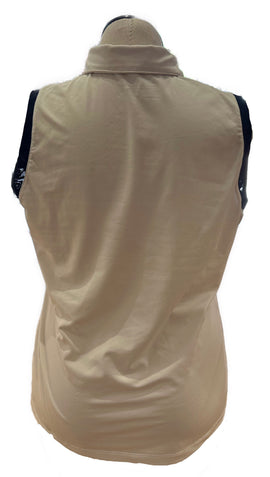 Nike Golf Women's White Sleeveless Top w/Navy Outlining Size XL - 0