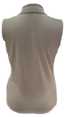 New Izod Women's White Sleeveless Golf Top w/Golf Ball Accents Size L MSP$56-2