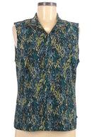 Zenergy Green Patterned Vest Size M-1